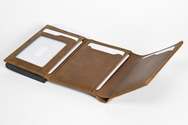 Oak brown pop up wallet - Image 6