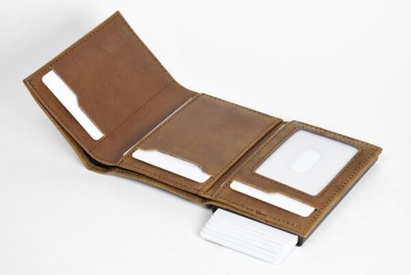 Oak brown pop up wallet - Image 5