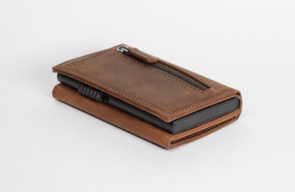 Coffee brown pop up wallet - Image 5