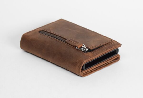 Coffee brown pop up wallet - Image 4